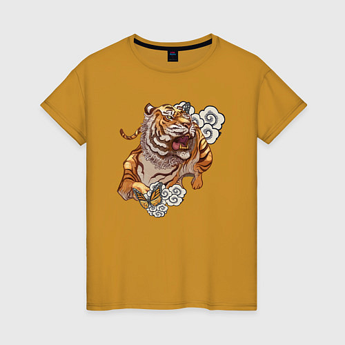 Женская футболка Год тигра / Горчичный – фото 1