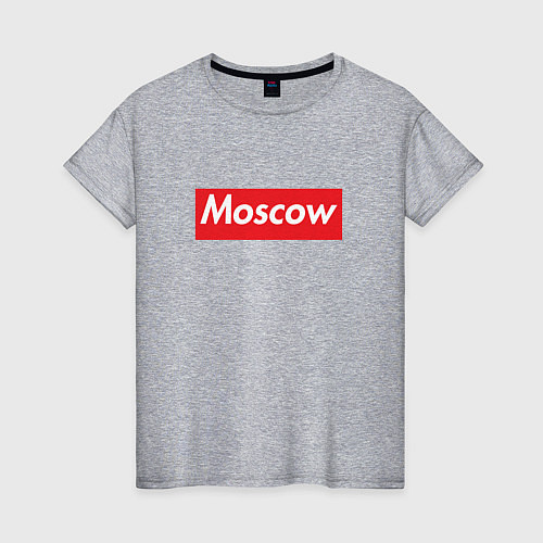 Женская футболка Moscow / Меланж – фото 1