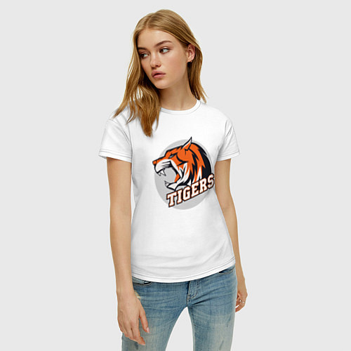 Женская футболка Sport Tigers / Белый – фото 3