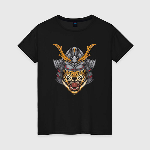 Женская футболка Tiger Samurai / Черный – фото 1
