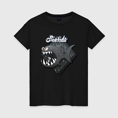 Женская футболка Black Jaggyfish / Черный – фото 1