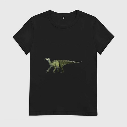Женская футболка Игуанодон / Черный – фото 1