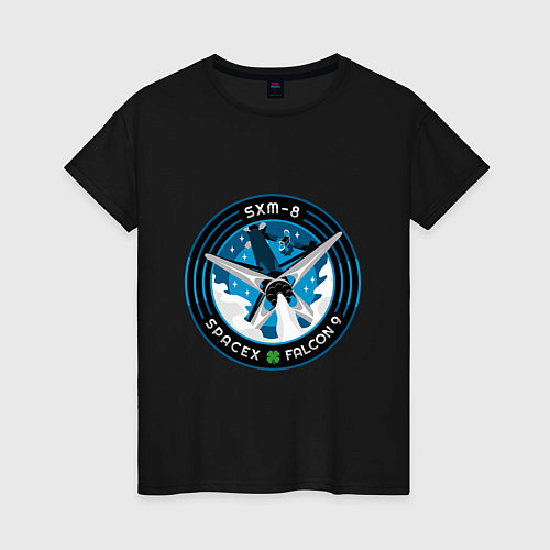 Женская футболка SPACE X SXM-8 / Черный – фото 1