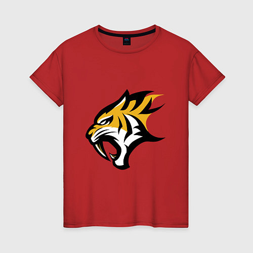Женская футболка Scream Tiger / Красный – фото 1