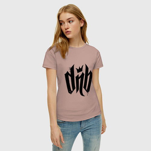 Женская футболка DnВ / Пыльно-розовый – фото 3