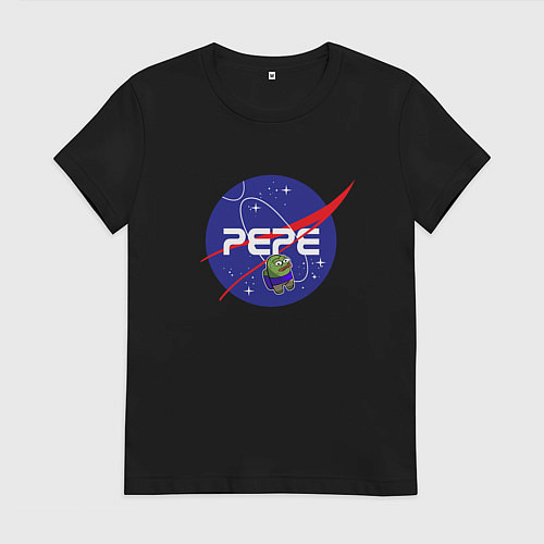 Женская футболка Pepe Pepe space Nasa / Черный – фото 1