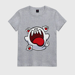 Футболка хлопковая женская Mario Bu, цвет: меланж