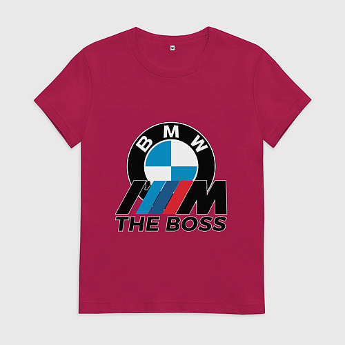 Женская футболка BMW BOSS / Маджента – фото 1