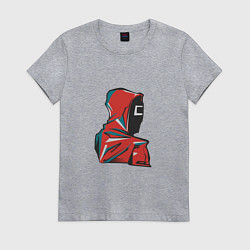 Футболка хлопковая женская Squid - Soldier, цвет: меланж