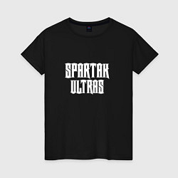 Футболка хлопковая женская SPARTAK ULTRAS, цвет: черный