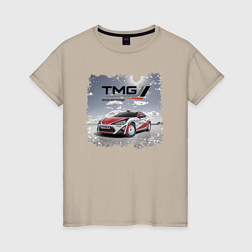 Женская футболка Toyota TMG Racing Team Germany / Миндальный – фото 1