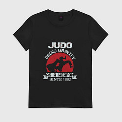 Футболка хлопковая женская Judo Weapon, цвет: черный