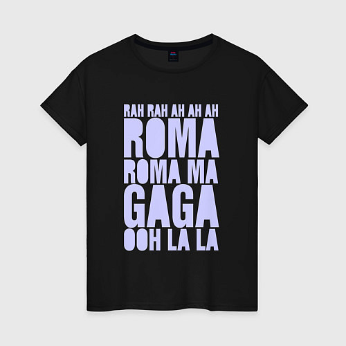 Женская футболка Гага / Черный – фото 1