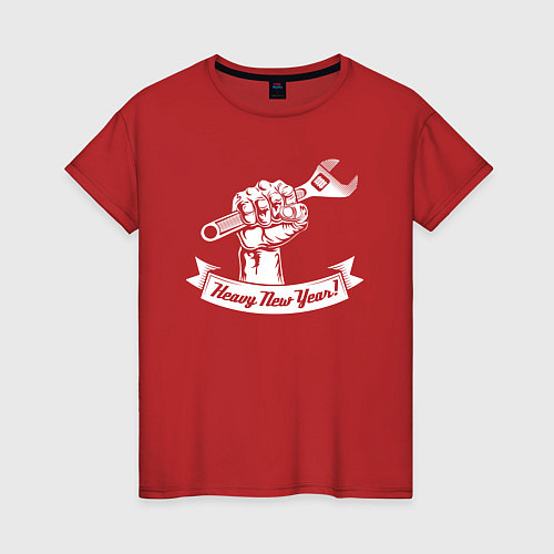 Женская футболка Heavy New Year, plumber! / Красный – фото 1