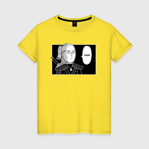 Женская футболка Любимое слово Геральта FUCK / Желтый – фото 1