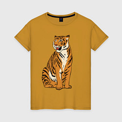 Женская футболка Дерзкая независимая тигрица