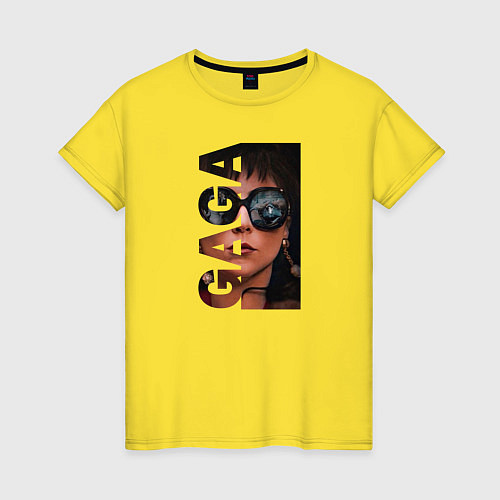 Женская футболка ГАГА / Желтый – фото 1