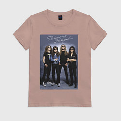 Футболка хлопковая женская Ты помнишь, как всё начиналось?, цвет: пыльно-розовый