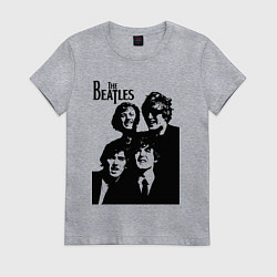 Футболка хлопковая женская Выше них только звёзды!, цвет: меланж