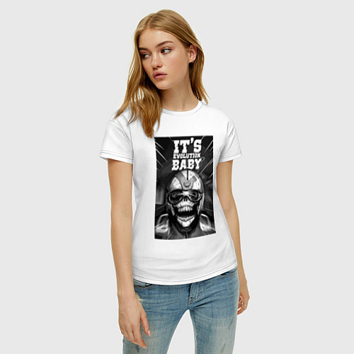 Женская футболка Это эволюция, детка! Pearl Jam / Белый – фото 3