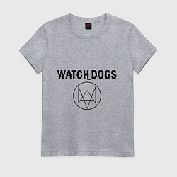 Футболка хлопковая женская Watch Dogs, цвет: меланж