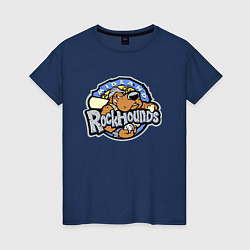 Футболка хлопковая женская Midland Rockhounds - baseball team, цвет: тёмно-синий