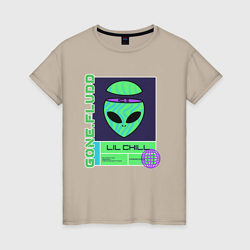 Женская футболка GONE FLUDD UFO / Миндальный – фото 1