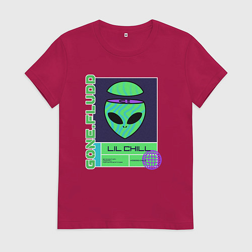 Женская футболка GONE FLUDD UFO / Маджента – фото 1
