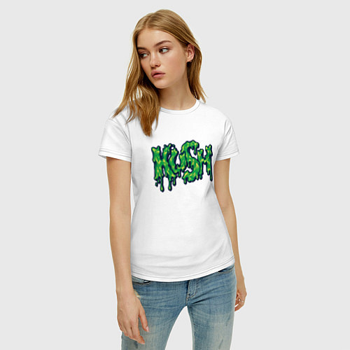 Женская футболка Green Kush / Белый – фото 3