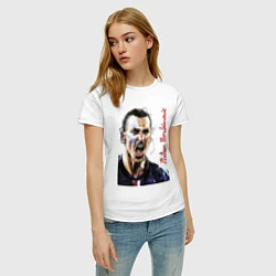 Футболка хлопковая женская Zlatan Ibrahimovich - striker, Milan, цвет: белый — фото 2
