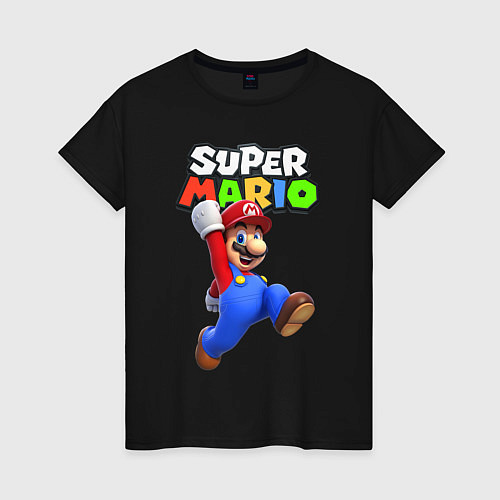 Женская футболка Nintendo Mario / Черный – фото 1