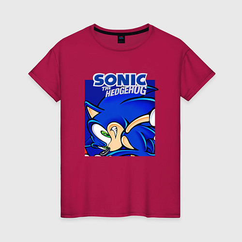Женская футболка Sonic Adventure Sonic / Маджента – фото 1