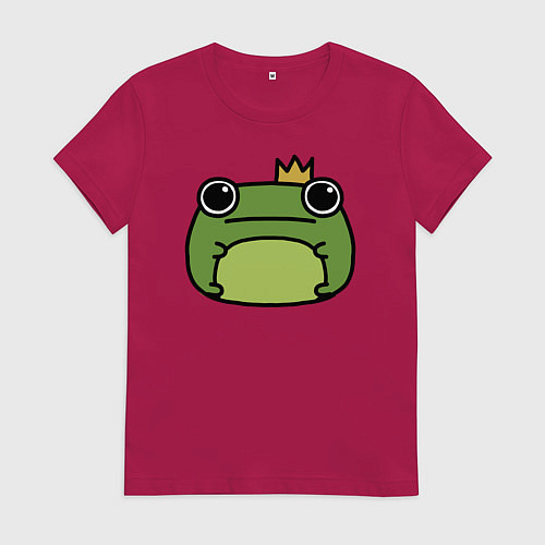 Женская футболка Frog Lucky король / Маджента – фото 1