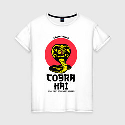 Футболка хлопковая женская Cobra Kai: California, цвет: белый