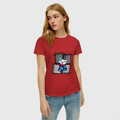 Женская футболка Romero B Cat / Красный – фото 3