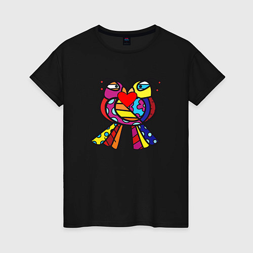 Женская футболка Romero B Birds / Черный – фото 1