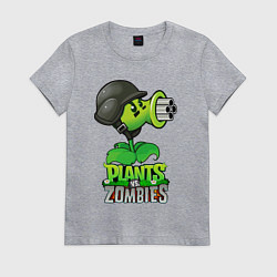 Женская футболка Plants vs Zombies Горохомёт