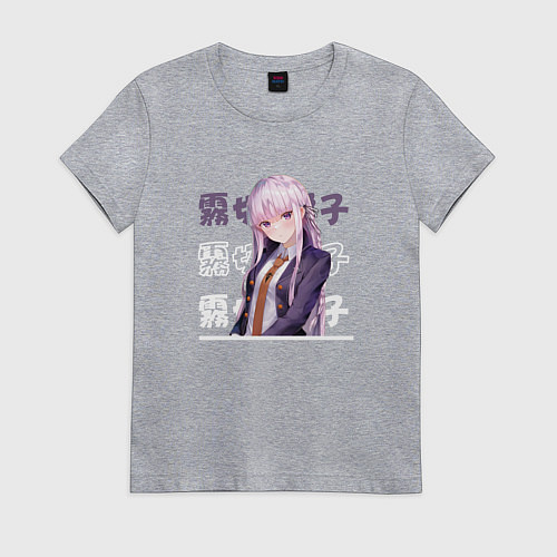 Женская футболка Данганронпа Danganronpa, Кёко Киригири Kyouko Kiri / Меланж – фото 1
