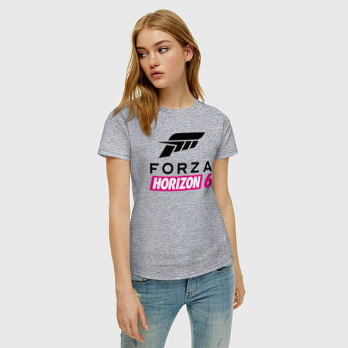 Женская футболка Forza Horizon 6 logo / Меланж – фото 3