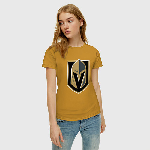 Женская футболка Vegas Golden Knights , Вегас Голден Найтс / Горчичный – фото 3