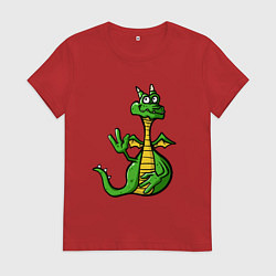 Футболка хлопковая женская Привет Лэнни, цвет: красный