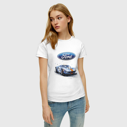 Женская футболка Ford Motorsport / Белый – фото 3