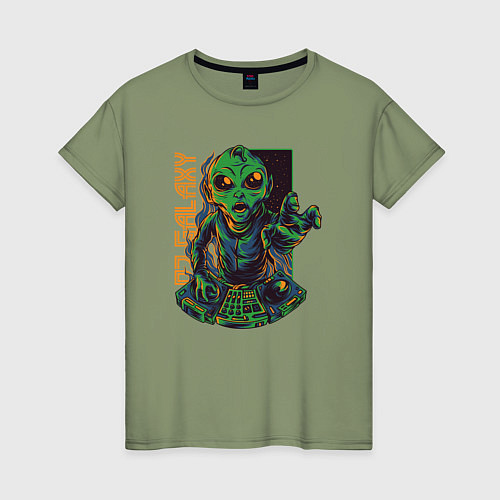 Женская футболка Инопланетянин DJ / Авокадо – фото 1