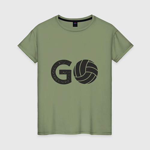 Женская футболка Go Volleyball / Авокадо – фото 1