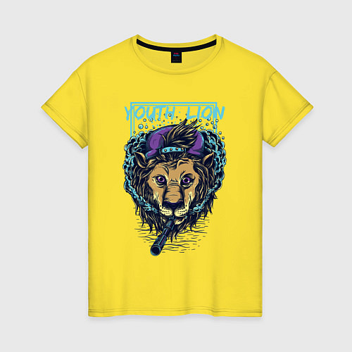 Женская футболка Юный лев / Желтый – фото 1
