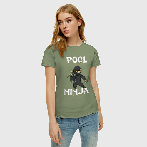 Женская футболка POOL NINJA / Авокадо – фото 3
