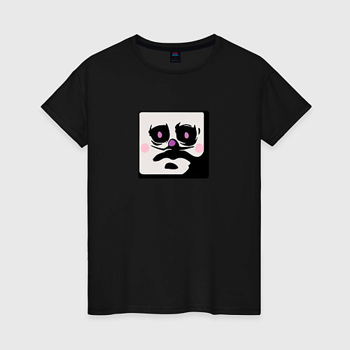 Женская футболка Кинг Дайс Эмодзи Cuphead / Черный – фото 1