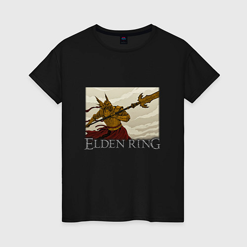 Женская футболка ELDEN RING НАПАДЕНИЕ / Черный – фото 1