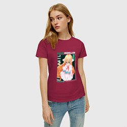 Футболка хлопковая женская Fairy Tail, Мавис Вермиллион, цвет: маджента — фото 2