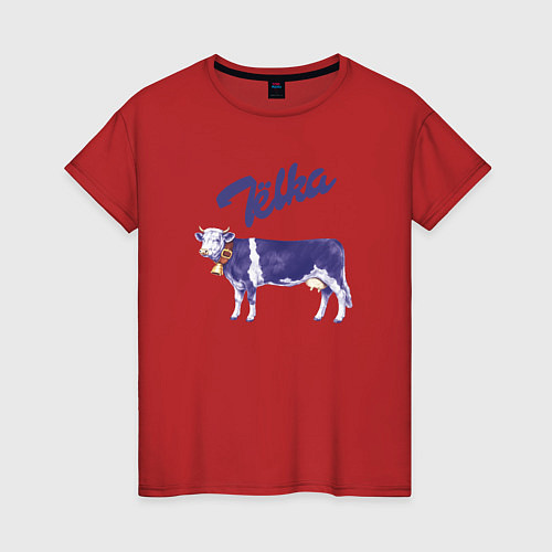 Женская футболка Milka Тёлка / Красный – фото 1